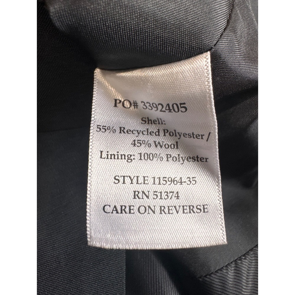 Design Collective Black Wool Blend Tailored Suit Vest Waistcoat Women's L - Picture 5 of 6